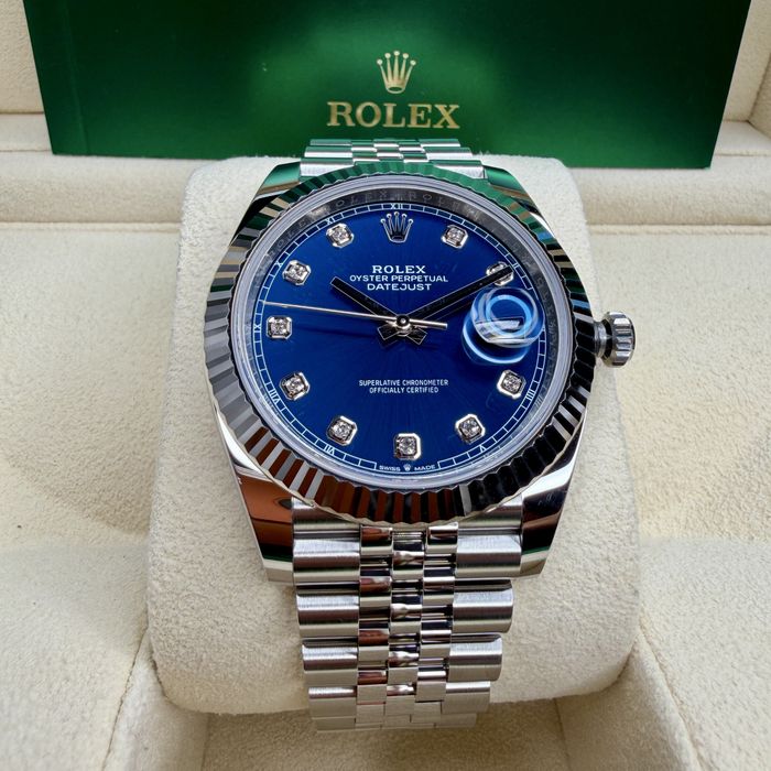 Rolex Datejust Blue Diamond Dial | PE STOC | Used | 41mm | 14800 EURO | 126334 | 2023