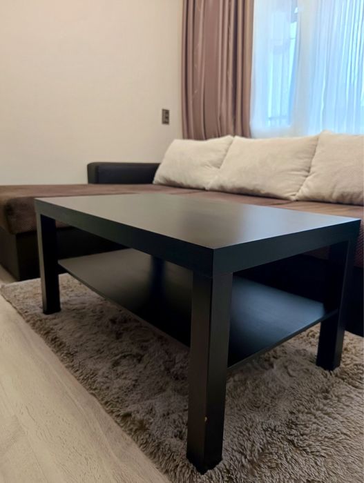 Ъглова холна гарнитура с фунция за сън + холна масичка