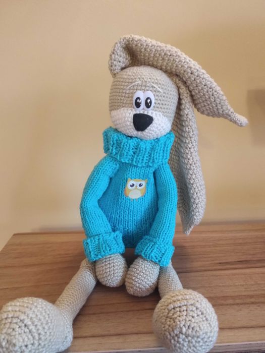 Ръчно плетен: Зайко дългоухи