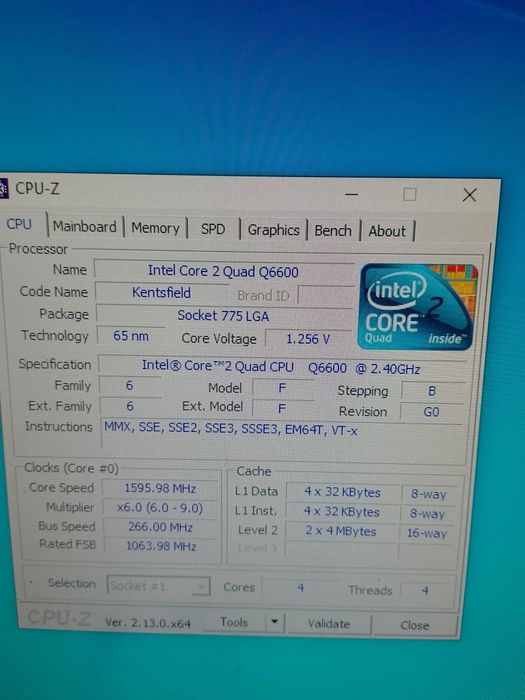 Q6600 quad  core 2,4 ghzx4 ddr3, 8gb dual simetric.