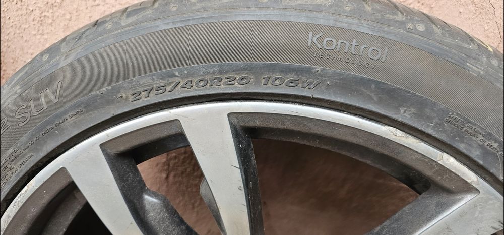 Set 4 jante BMW originale pe 20” cu anvelope Hankook – X5 E70