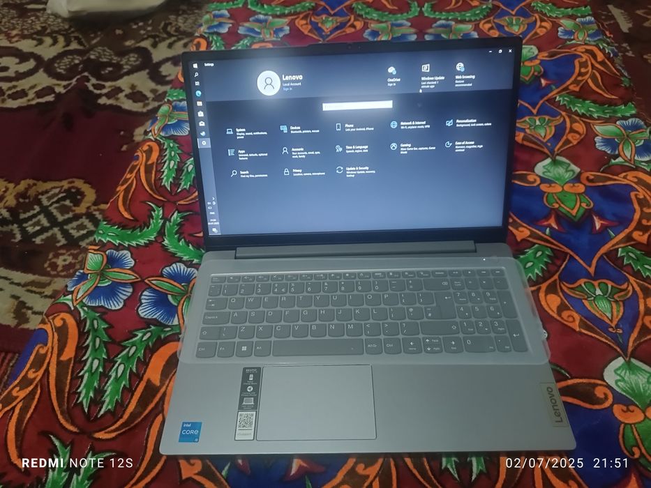 Noutbuk lenova 512gb 16 gb