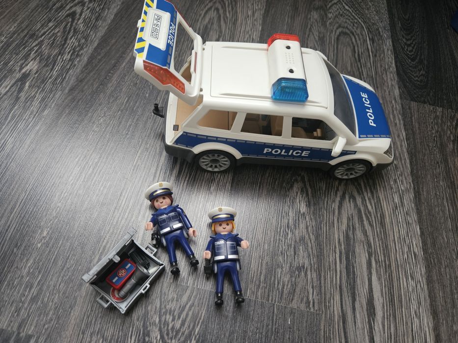 Playmobil Sectia de politie+set masina de politie cu sunete si lumini
