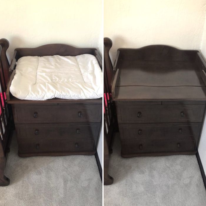 Манеж + комод Можга коричневые