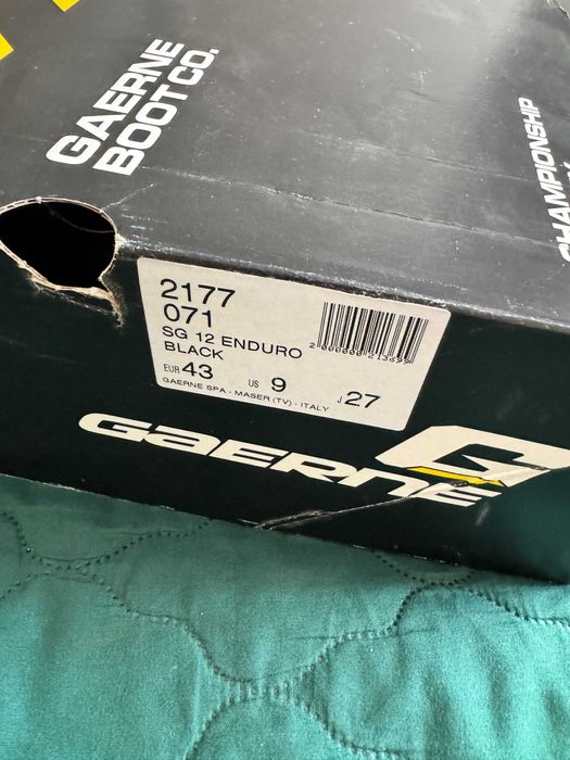 Cizme moto hard enduro / Cross Gaerne SG-12 Enduro - Negru