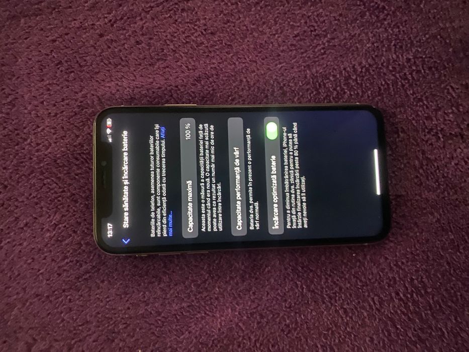 Vand iphone X 100% bateria  256 gb , nu livrez prin curier !