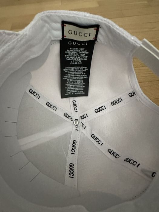 gucci cap white