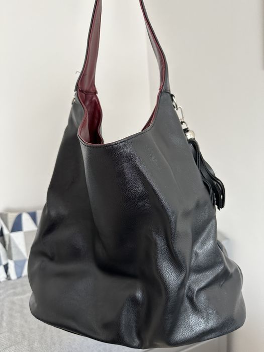 Двулицева дамска чанта с органайзер