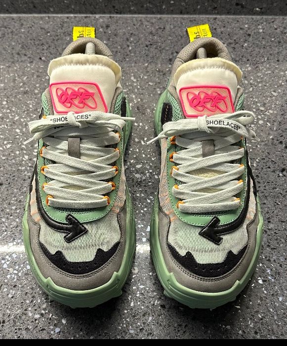 Adidas i Offwhite 1000 green n43 , noi cu cutie