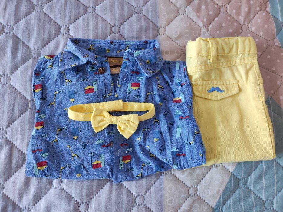 Официално комплектче за момче 3-6 месеца