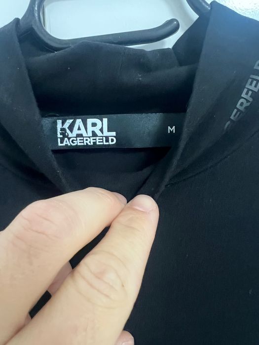 Мъжко черно поло Karl Lagerfeld