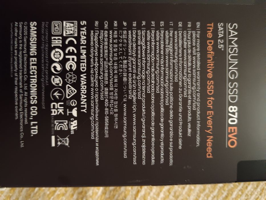 Ssd Samsung 870 EVO nou