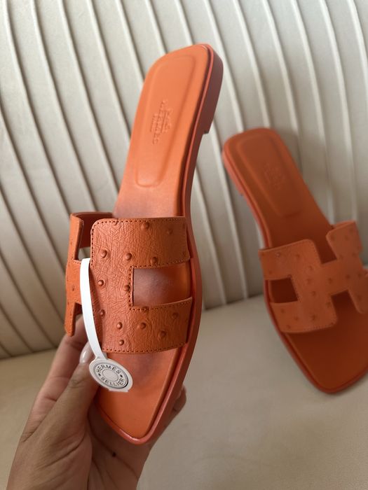 Papuci hermes piele naturala