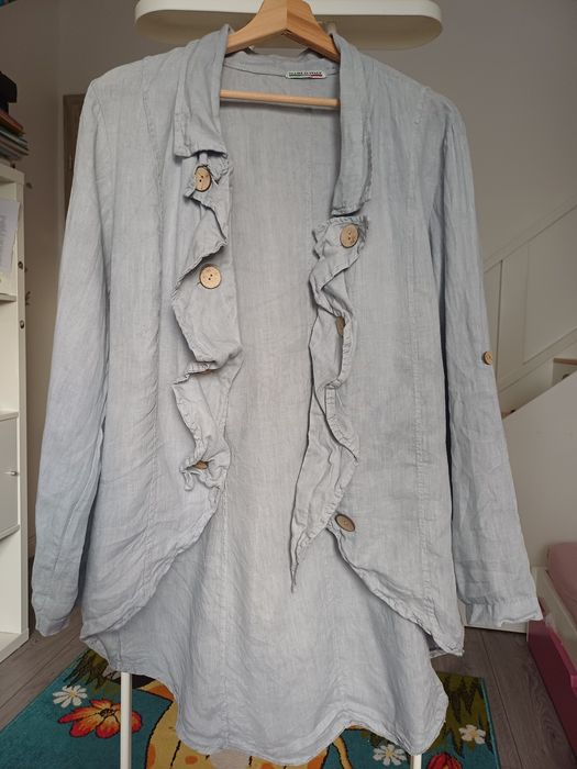 Salopeta rochie in muselina bumbac linen cotton