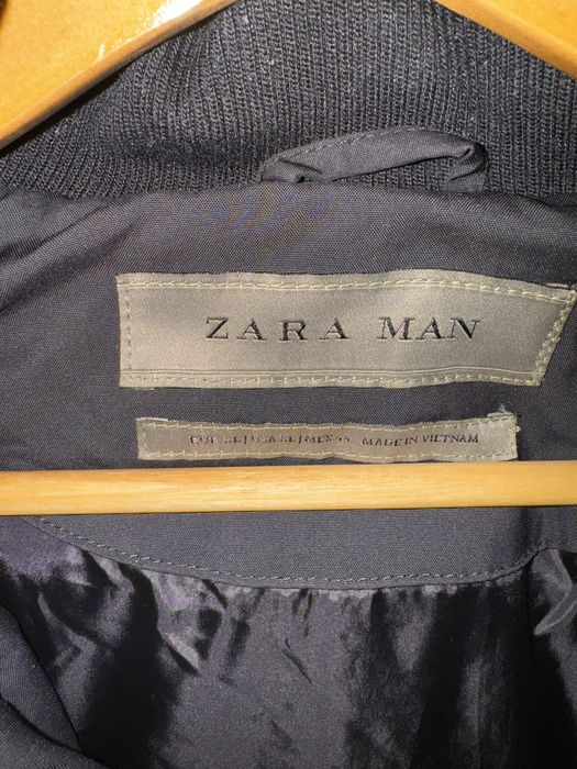 ZARA Men Black Jacket Fur Edition