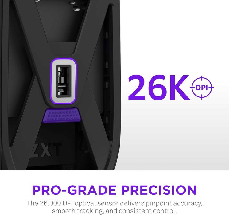 Gaming Mouse - NZXT Lift Elite Wireless Black/White Беспроводная мышка