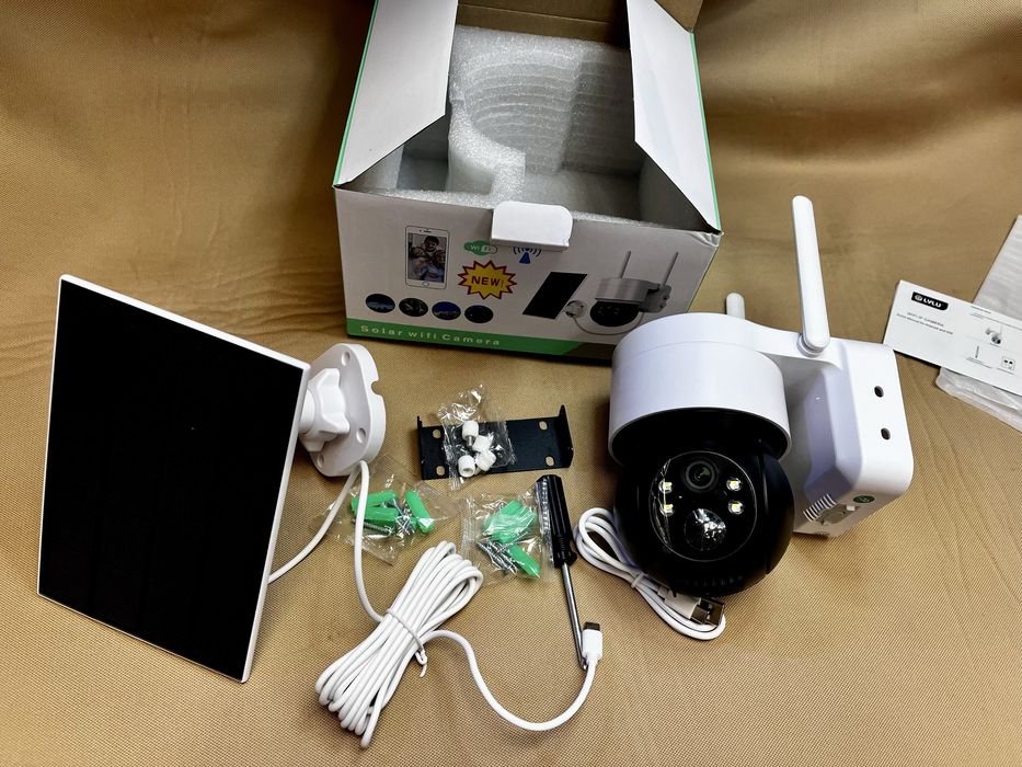 Соларна безжична wifi 8 mpx камера icsee външен монтаж ip 66 camera ka