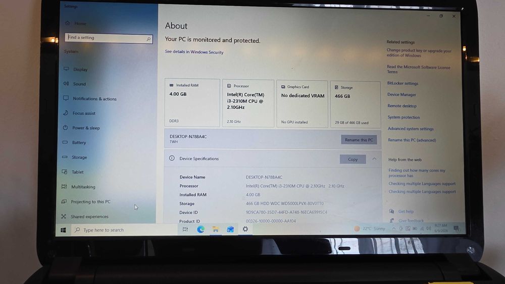 Laptop Dimotion I3