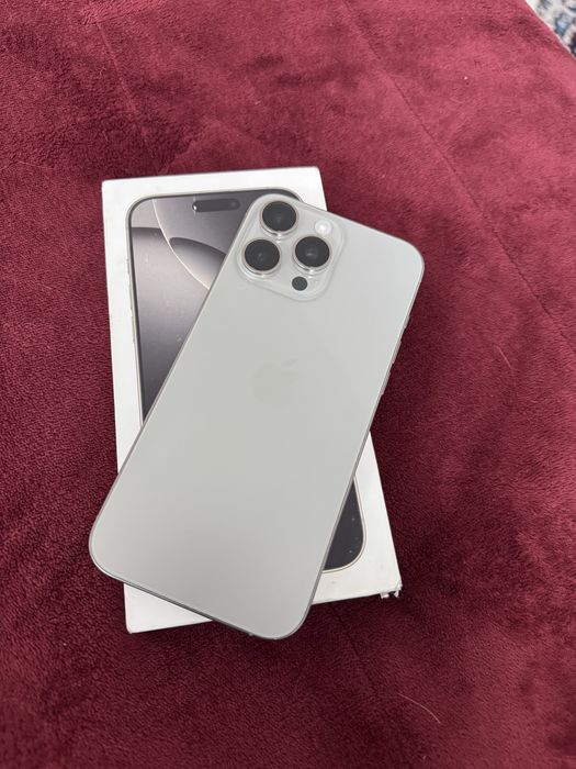 Iphone 16 pro max 256gb holati ideal karobka dokument