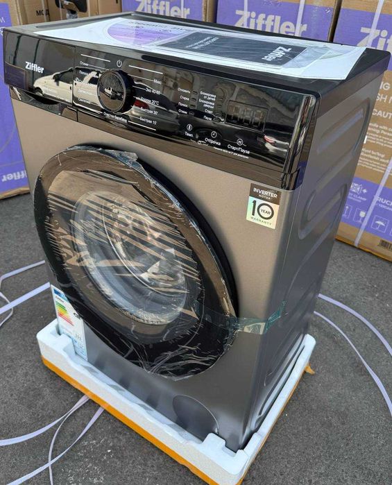 Стиральная машина Ziffler 6 кг BWM6-A4SDBG Inverter Steam A+++