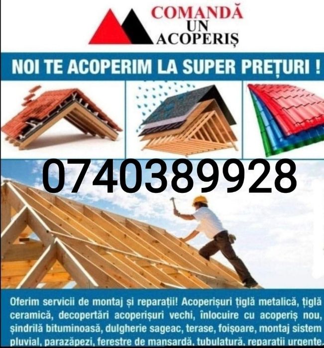Acoperișuri și reparații vopsite, și ranovari