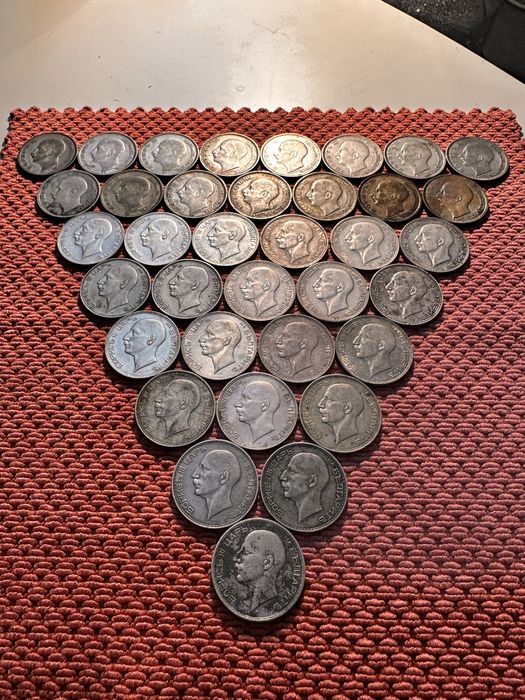 СРЕБЪРНИ монети 100 лева 1930-34-37 година