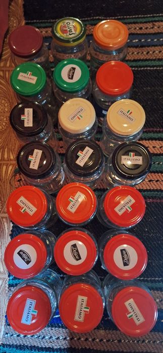 Бидони, буркани 330 и 400 мл, винтидж домакински емайл