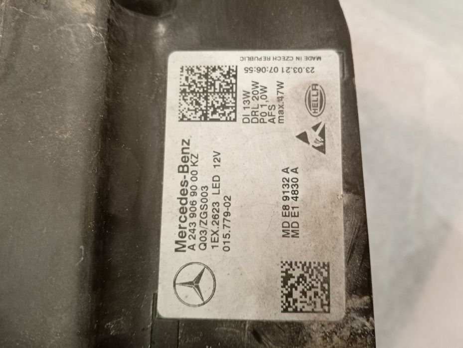Far dreapta Led performance Mercedes EQB,EQA ,X243  A2439069000 după 2020