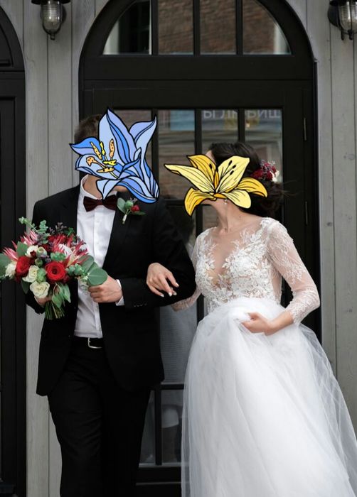 Продам свадебное платье. Размер 42-44.