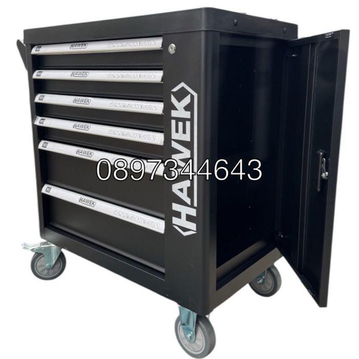 Шкаф с инструменти с 6 чекмеджета – 4 пълни Hawek