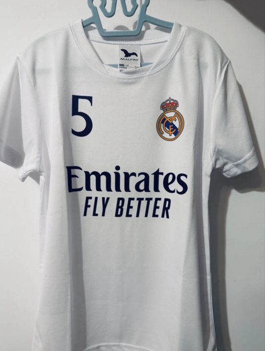 Tricou copii Real Madrid #5 – 10 ani (146 cm) – Nou, model Emirates