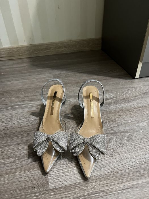 Туфли серебристые