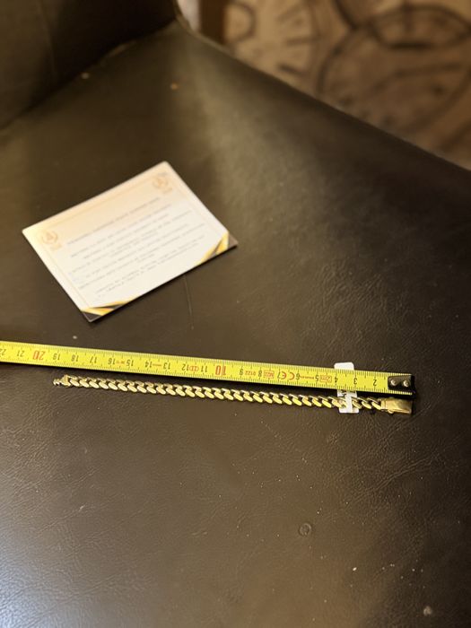 Bratara aur 14 k cuban 11 gr. 19 cm. Cu certificat pret 5000 lei
