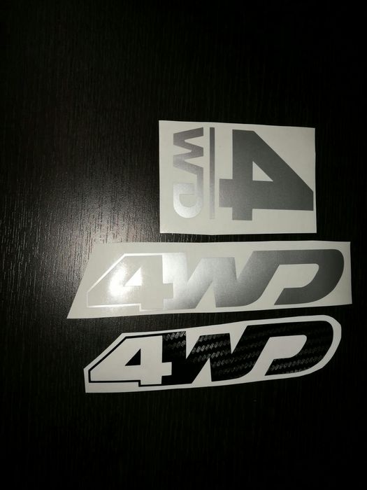 Sticker logo Dacia Duster_ capota/ barile longitudinale, 4WD