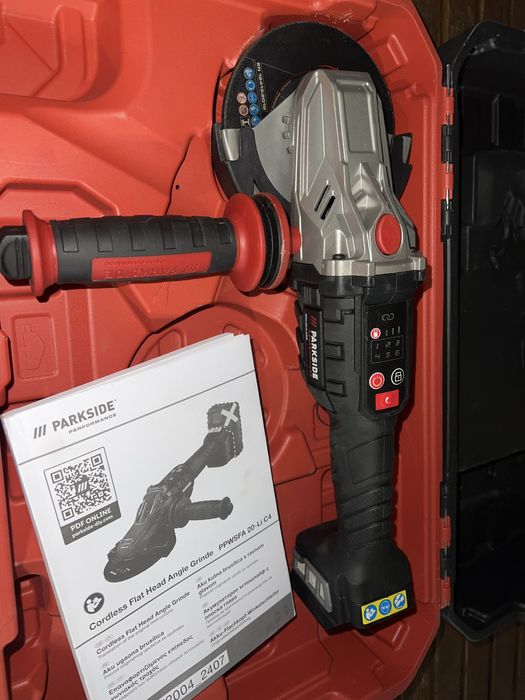 Акумулаторен ъглошлайф parkside
