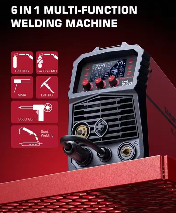 ARCCAPTAIN MIG/MAG  синергичен заваръчен Миг-Маг 200A – 6 в1