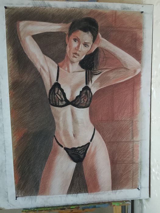 Продам картину. Уголь, сангина. От автора.