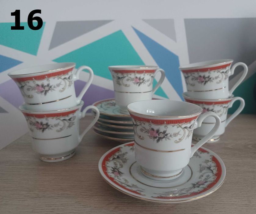 Порцеланови сервизи, комплект - различни видове