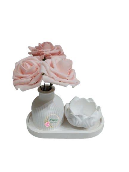 Гипсови вазички, свещички, кутийки за бижута