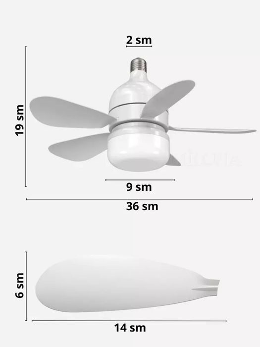 Ventilyatorli lyustra