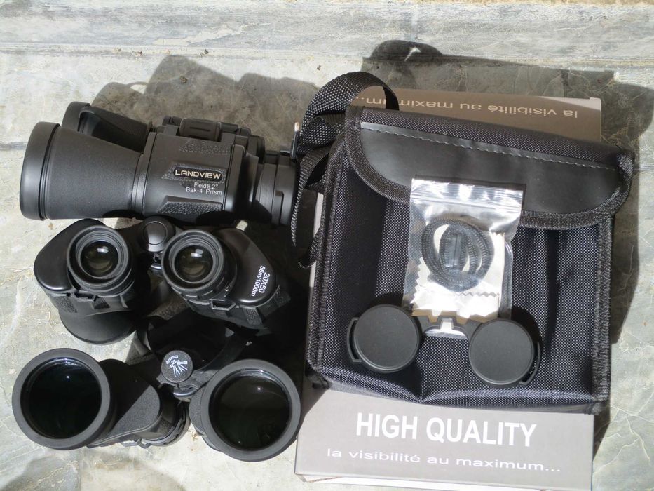 Binoclu 20x50mm, camp vizual 56m/1000m, prisma BaK-4, zoom optic 20x