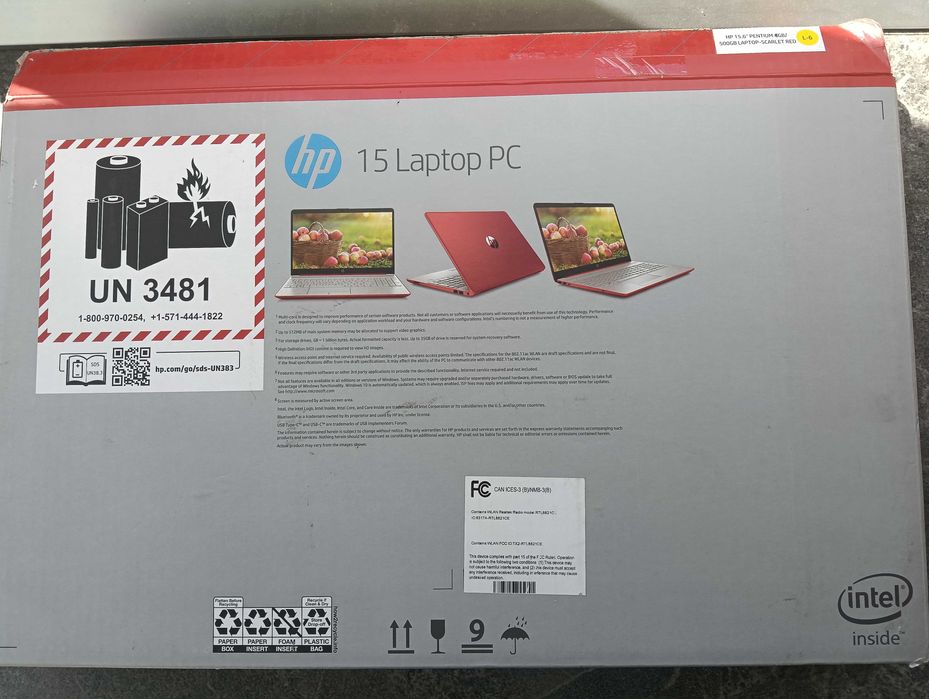 Vand Laptop HP Rosu, 8Gb DDR4, 15.6" la CUTIE