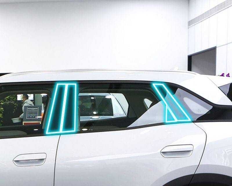 TPU плёнка на стойки дверей BYD Yuan Up