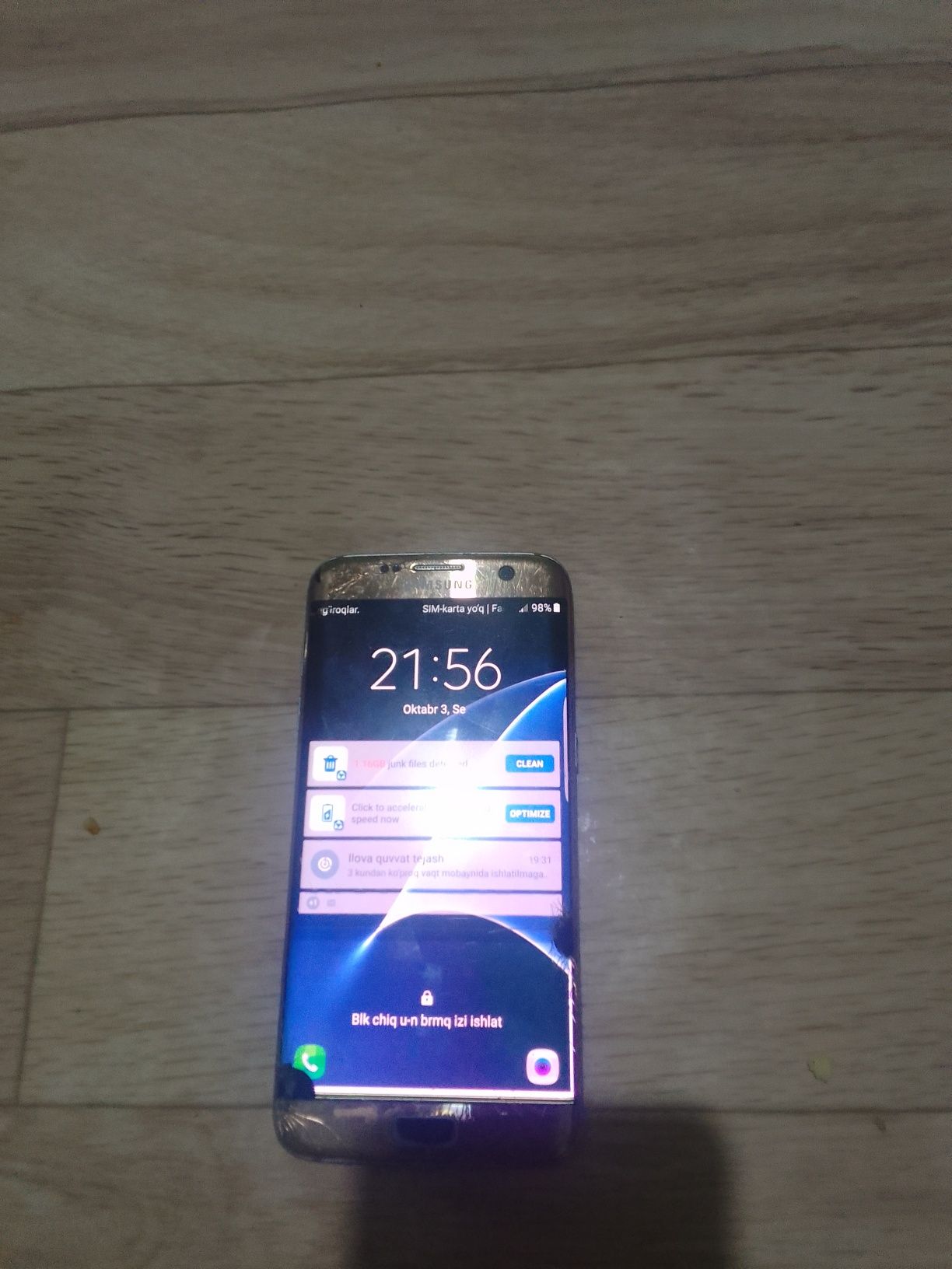 Samsung s7 edge ishlawi yaxshi ekran sensor almashtirish kerak: 600 000 сум  - Мобильные телефоны Шафиркан на Olx