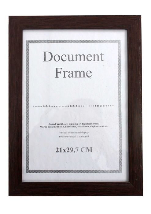 Рамка А4 для сертификата , со стеклом. Размер 21*29,7 см