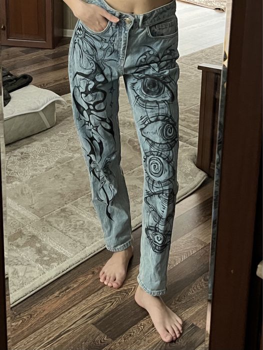 кастомные джинсы