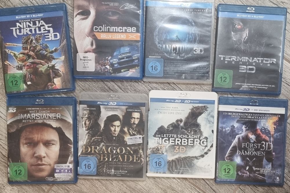 Лот оригинални Blu-ray филми (3D и 2D издания)