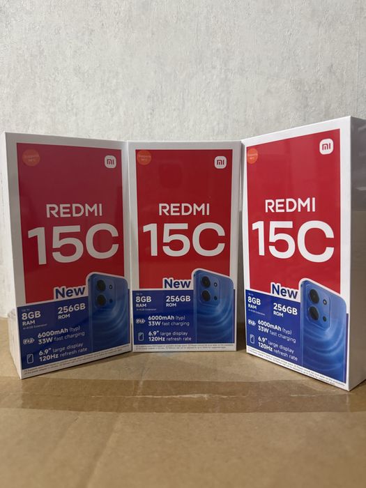 Смартфон Redmi 15C NFC 8 ГБ / 256 ГБ, чёрный