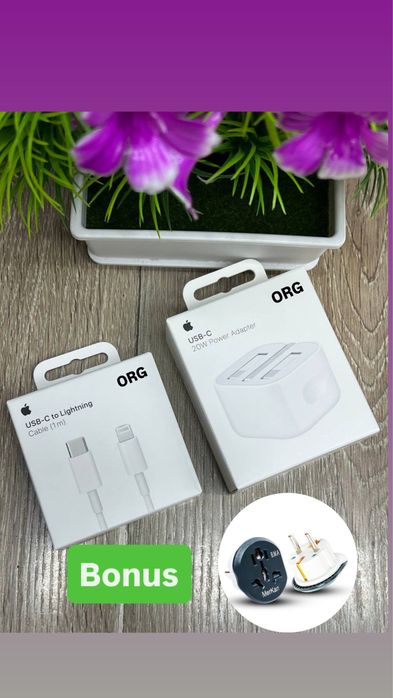 Zaryadka iphone Adapter Komplekt Zaryadchik Айфон зарядка комплект