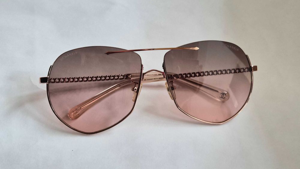 ОРИГИНАЛНИ слънчеви очила Chanel Chain Aviator 4667 (Размер 57)